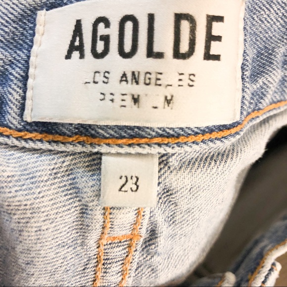 AGOLDE High Rise Feel Good Button Fly Jeans - Picture 8 of 12